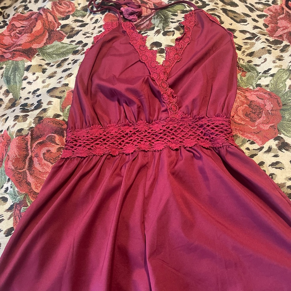 Satin dressy romper